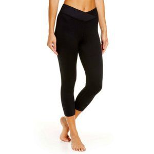 {Zella} Wrap High Waist Crop Leggings